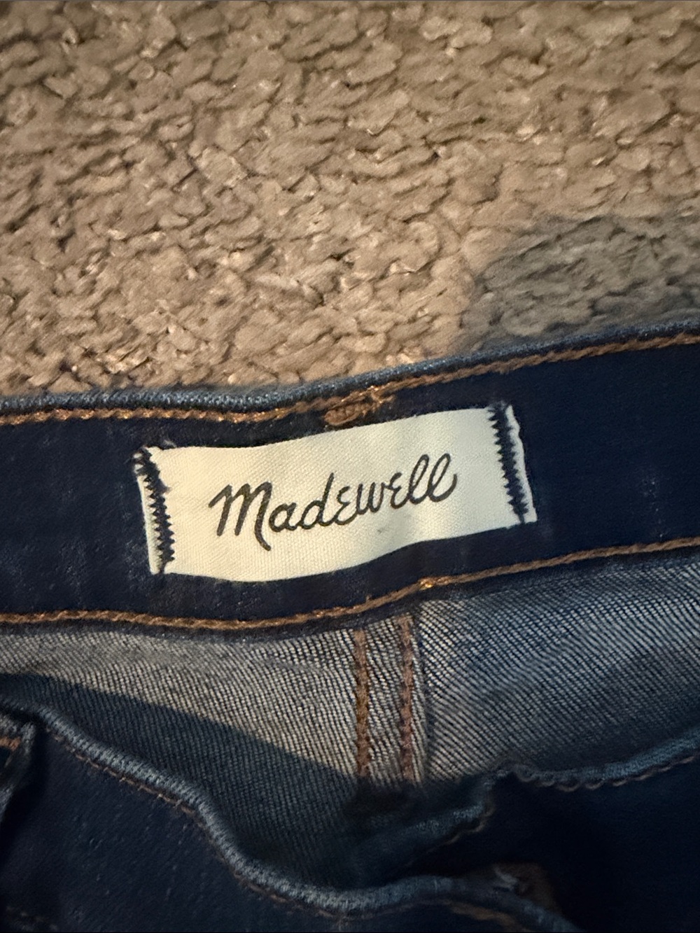 Madewell Navy Blue Denim Jeans NWOT - Picture 2 of 3
